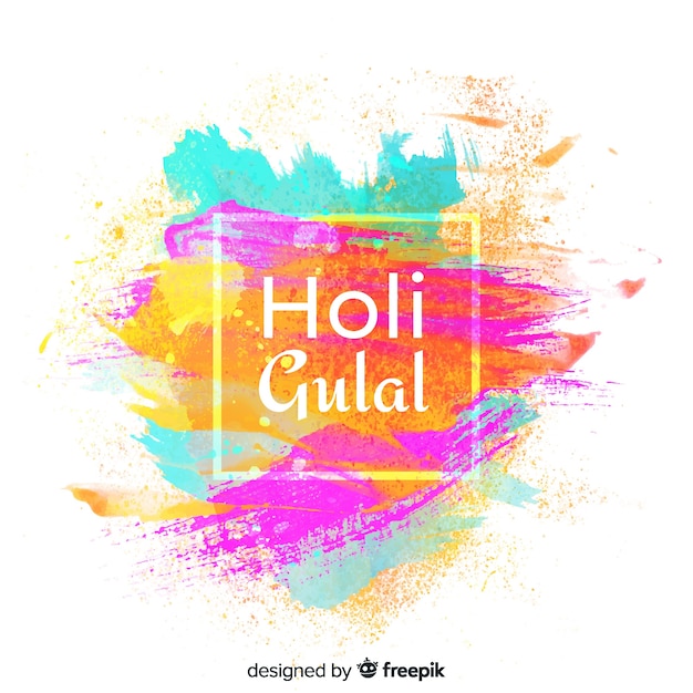 Free vector colorful holi gulal background