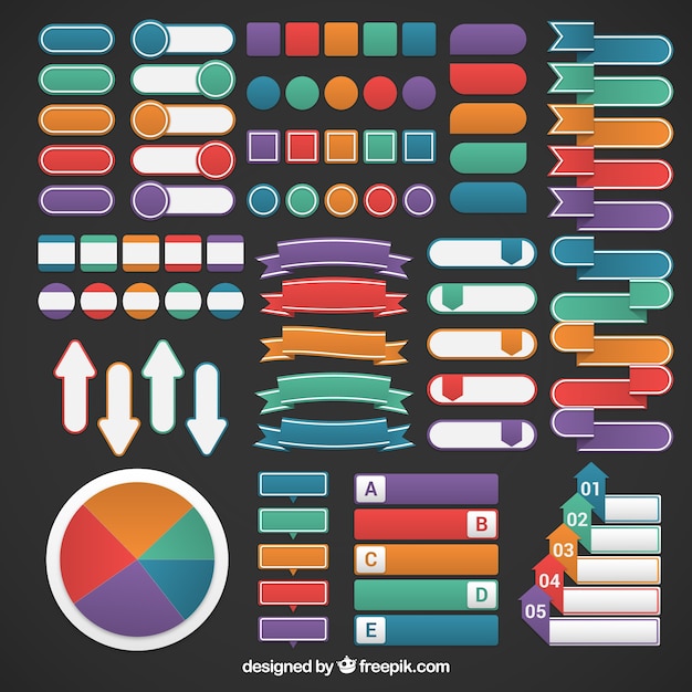 다채로운 infographic 배너 모음