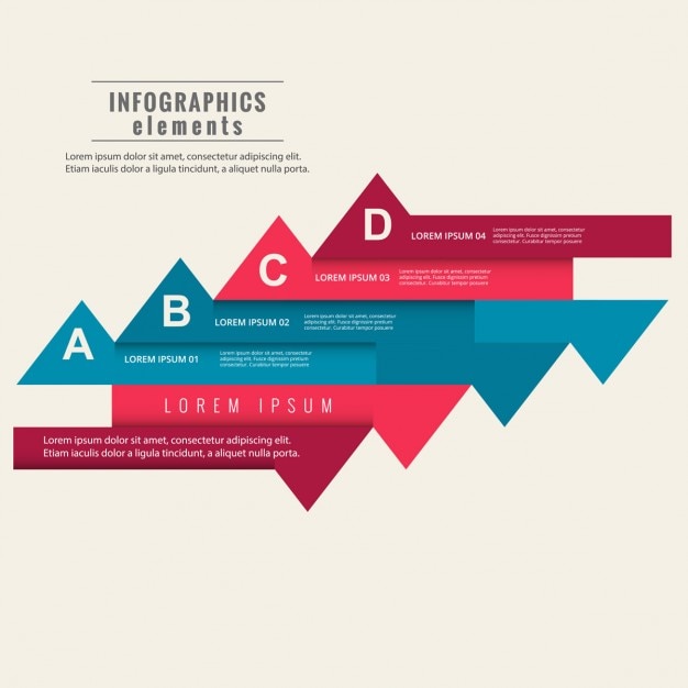 Free vector colorful infographic elements template