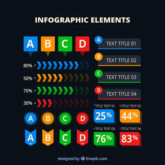 Красочные инфографики элементы