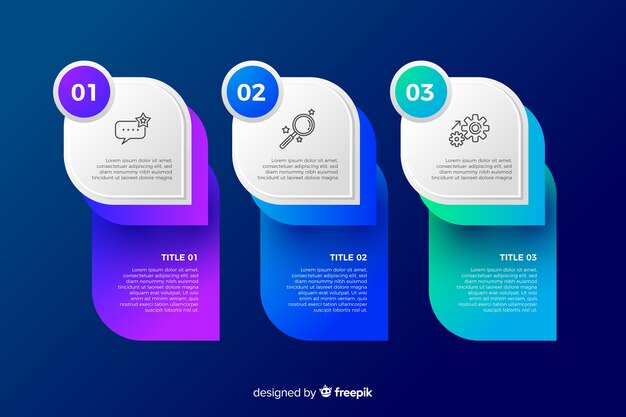 Colorful infographic template flat design