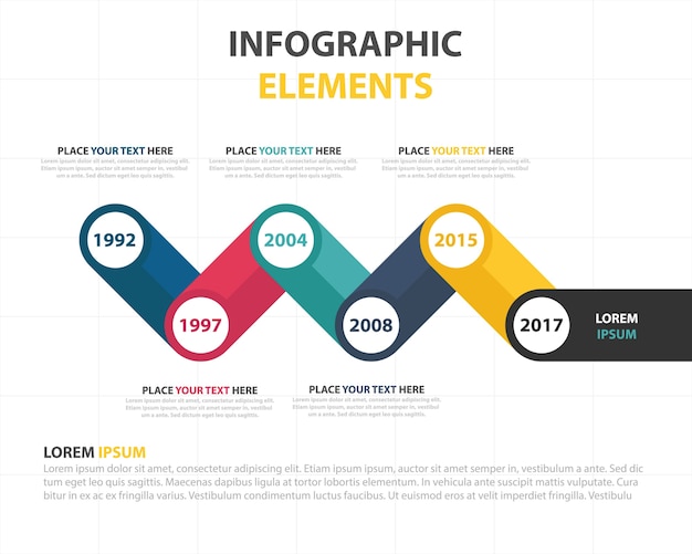 Colorful infographic template