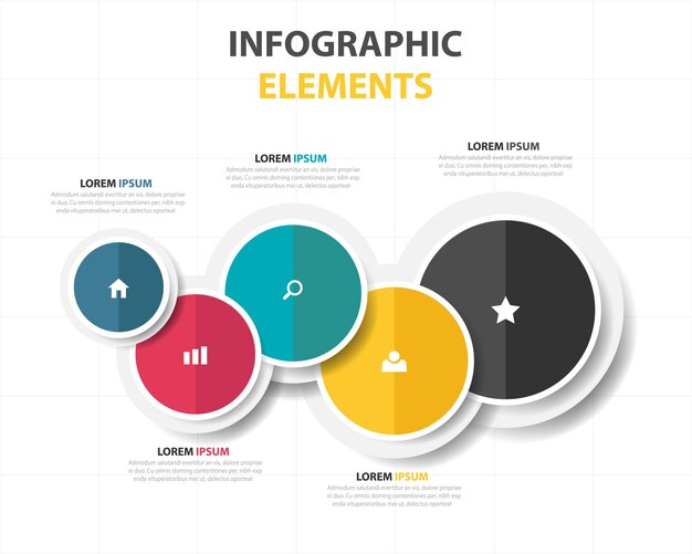 Colorful infographic template