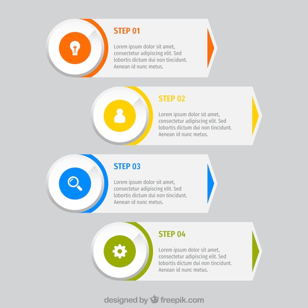 Colorful infographic template