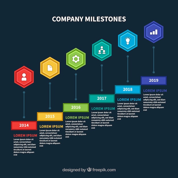 Colorful infographic template