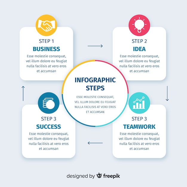 Colorful infographics template