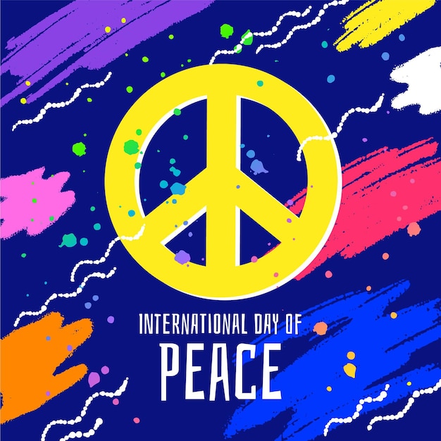 Colorful international day of peace