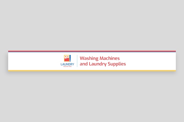 Colorful laundry services leaderboard banner