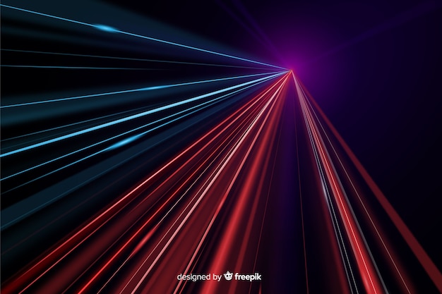 Colorful light trail background