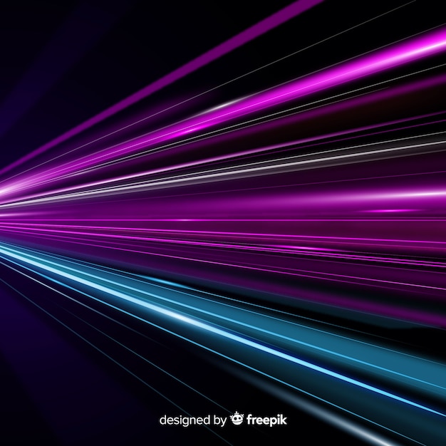 Colorful light trail background