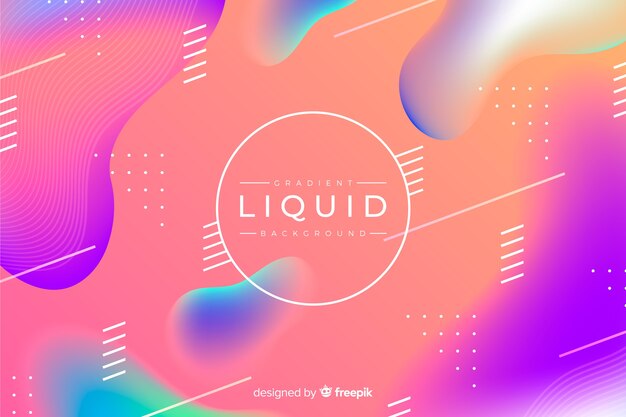 Colorful liquid background