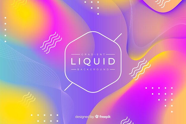 Colorful liquid background