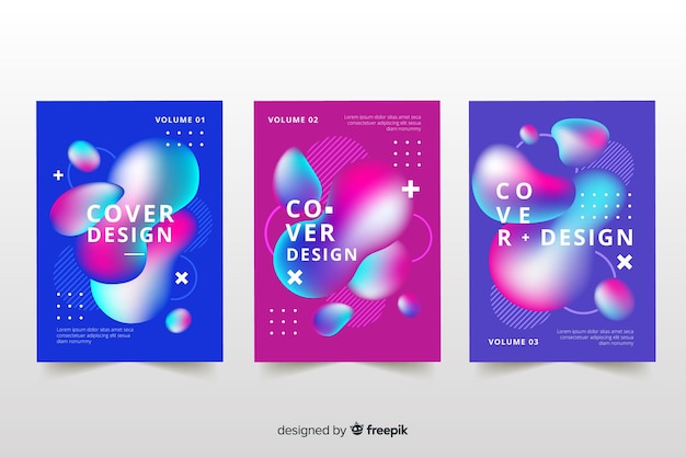 Colorful liquid effect cover collection