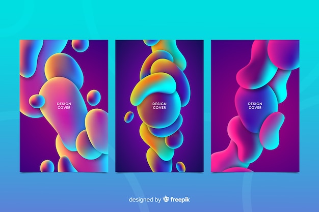 Colorful liquid effect cover collection