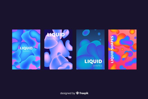 Colorful liquid effect cover collection