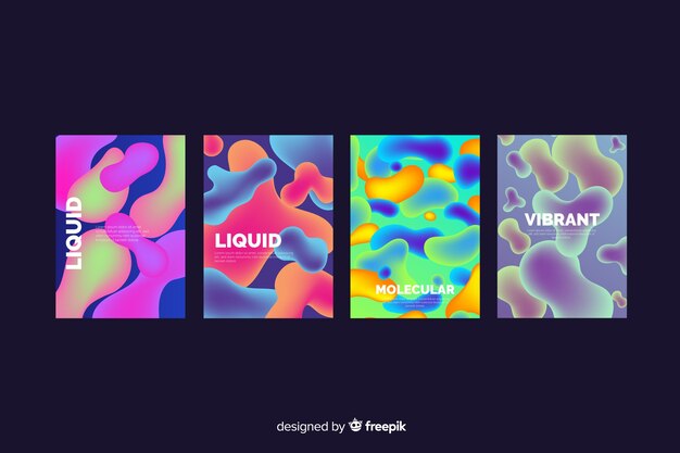 Colorful liquid effect cover collection