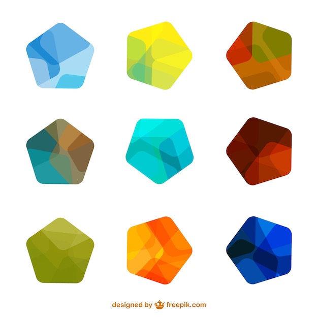 Colorful logo templates