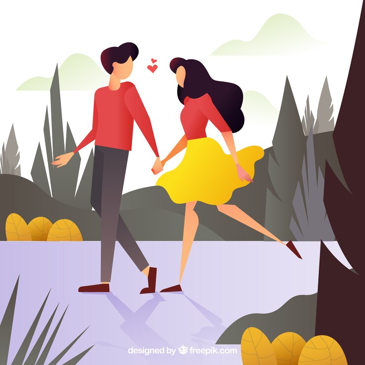 무료 Vector 평면 디자인으로 다채로운 사랑 구성