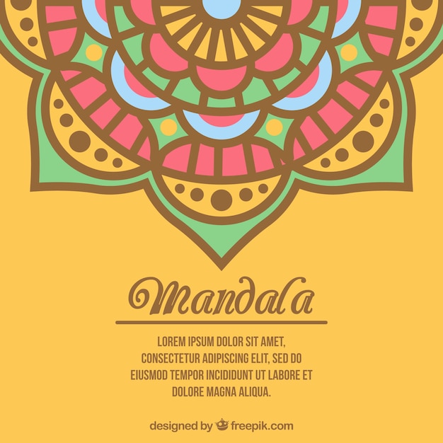 Colorful mandala background