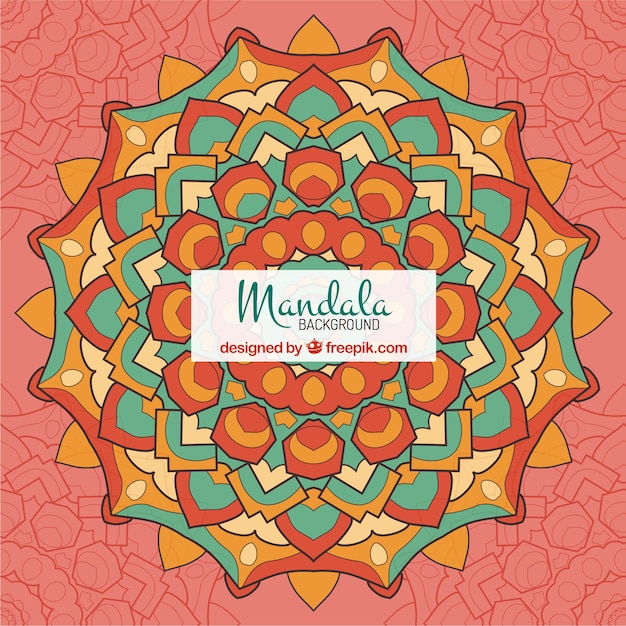 Colorful mandala background