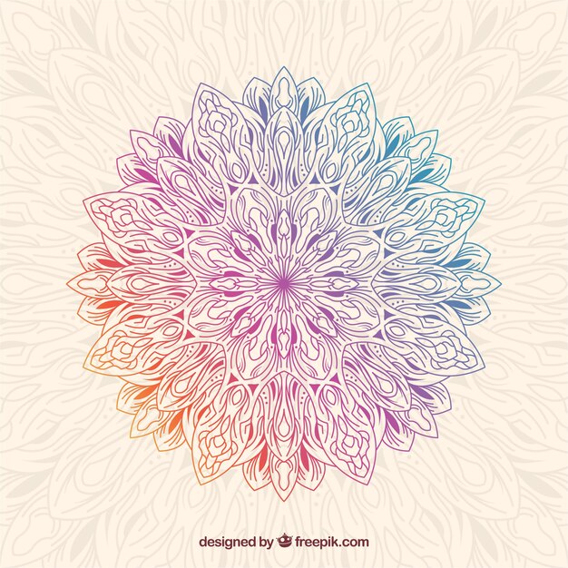 Colorful mandala background