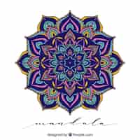 Free vector colorful mandala background