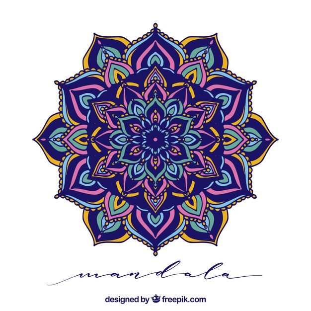 Colorful mandala background