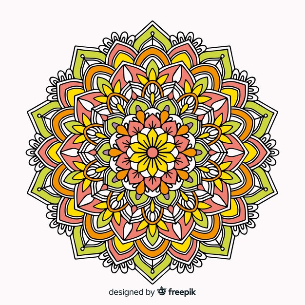 Colorful mandala background