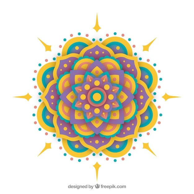 Colorful mandala background