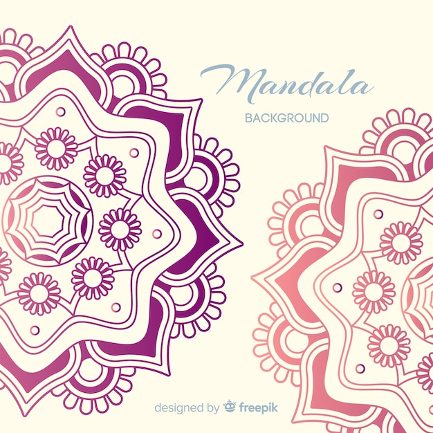 Colorful mandala background