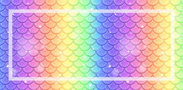 Free vector colorful mermaid scale pattern background