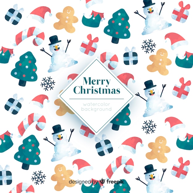 Colorful merry christmas background pattern