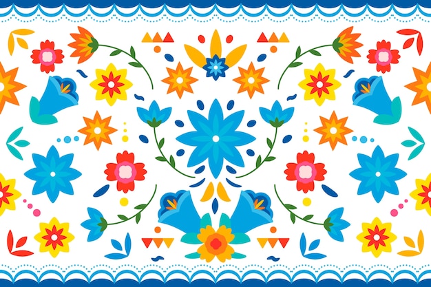 Colorful mexican background