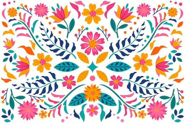 Free vector colorful mexican background