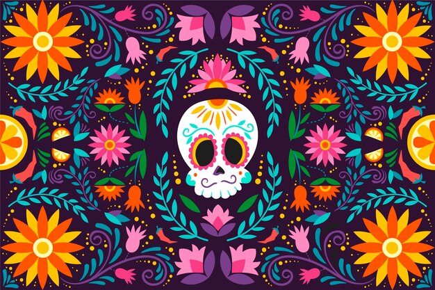 Colorful mexican background