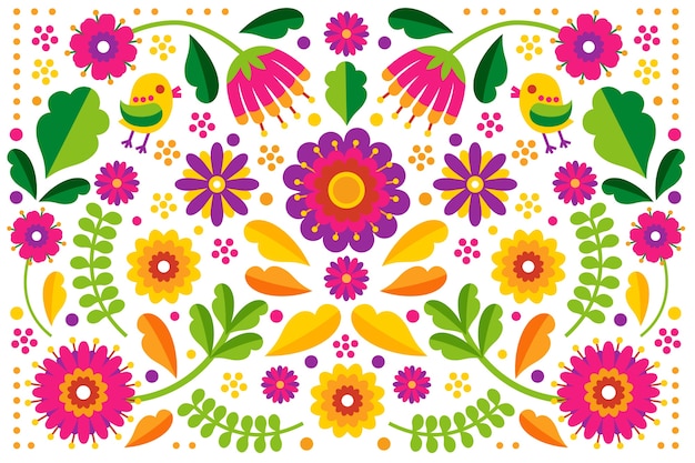 Free vector colorful mexican background