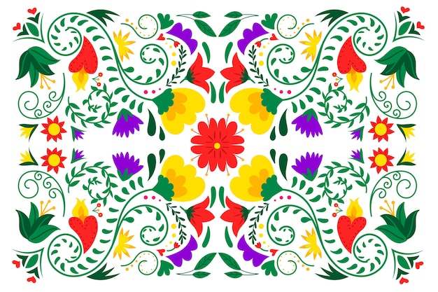 Free vector colorful mexican background