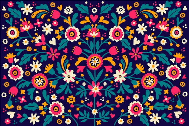 Colorful mexican background