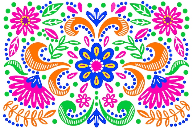 Colorful mexican background