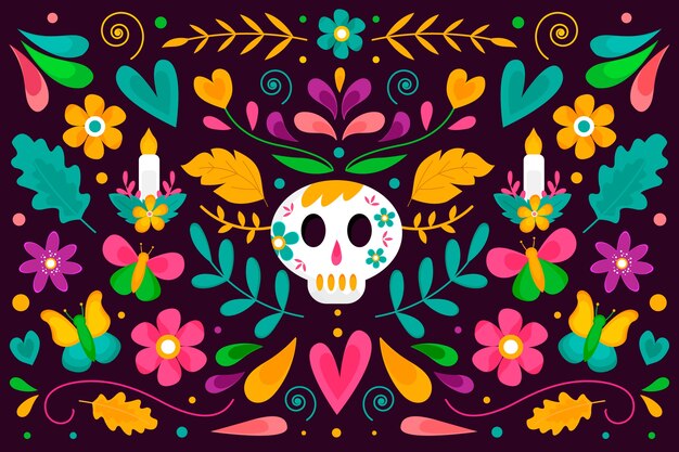 Colorful mexican background