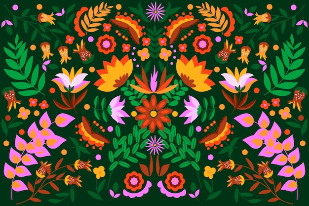 Colorful mexican background