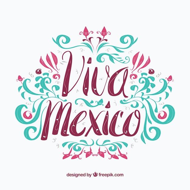 Colorful mexico background