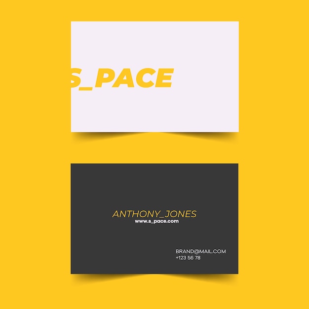 Free vector colorful minimal business card template