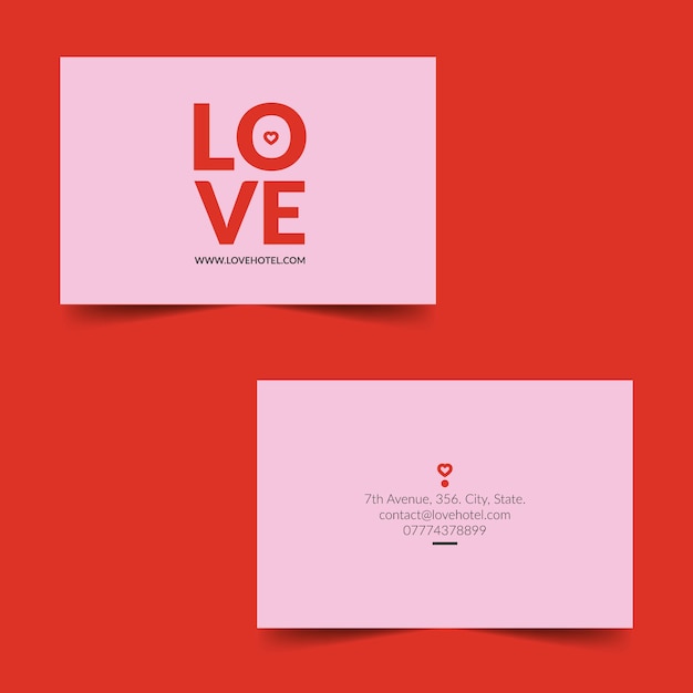 Free vector colorful minimal business card template