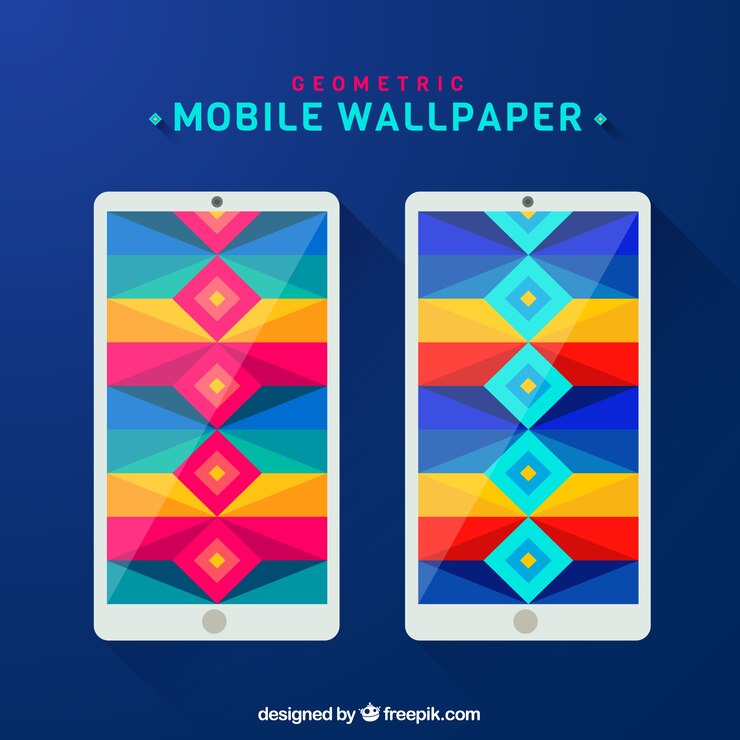 मुफ़्त वेक्टर colorful mobile background 