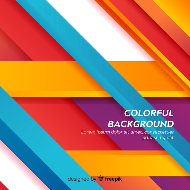 Colorful modern abstract background with shapes