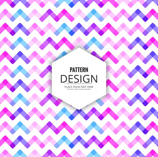 Free vector colorful modern background, zig zag texture