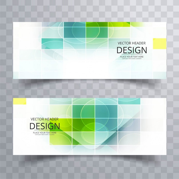 Colorful modern banner