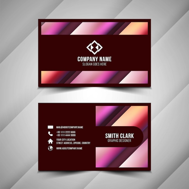 Colorful Modern business card template