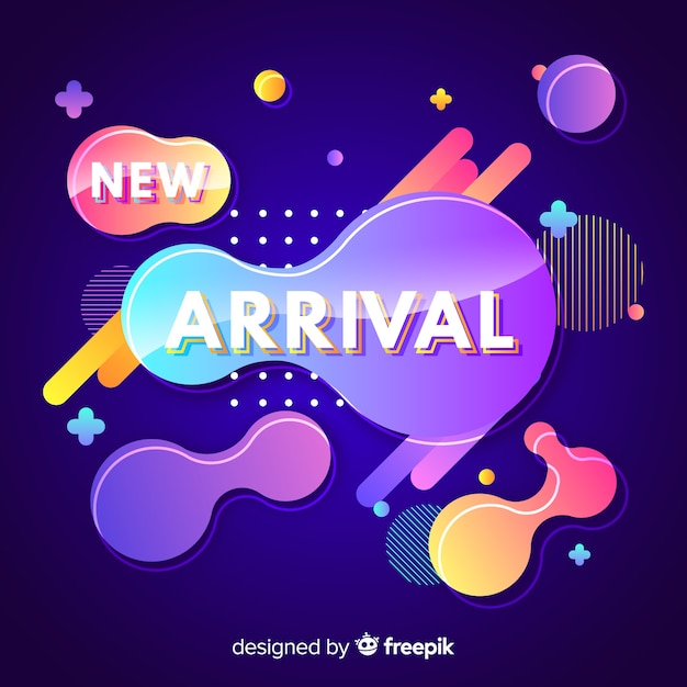 Colorful modern new arrival background